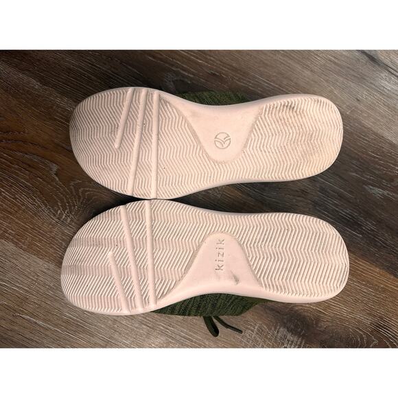 Kizik Madrid Eco Knit Mens Shoes - Olive Green Hands Free Sneakers - Sz: 10 - Picture 5 of 6